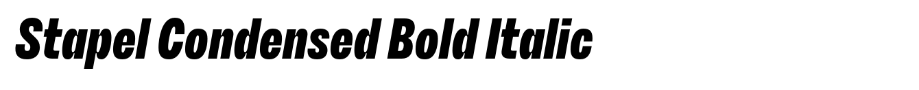 Stapel Condensed Bold Italic image